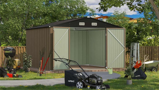 10x10 metal shed