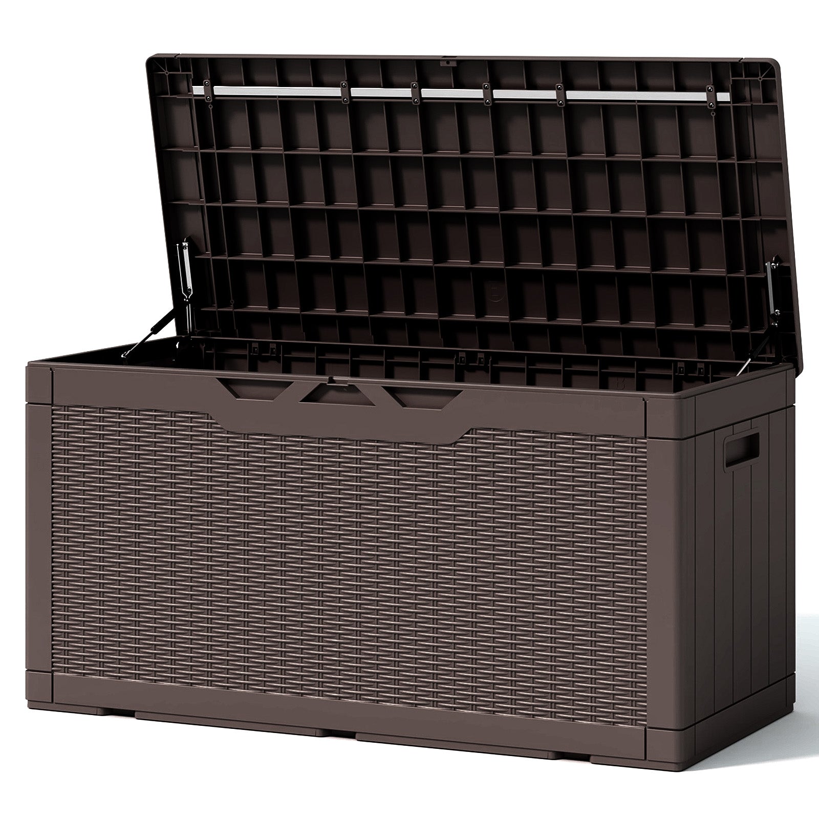 100 Gallon Deck Box open side
color:brown|Size:100