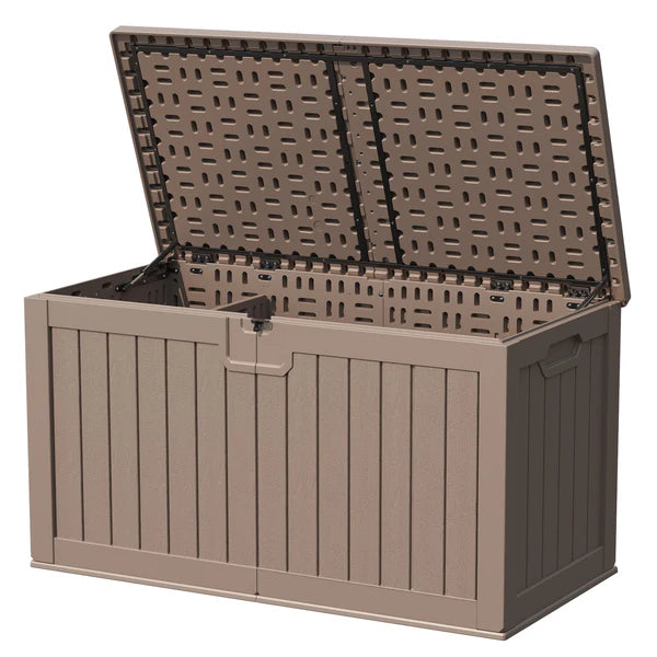 230 gallon deck box open
color:brown|Size:230