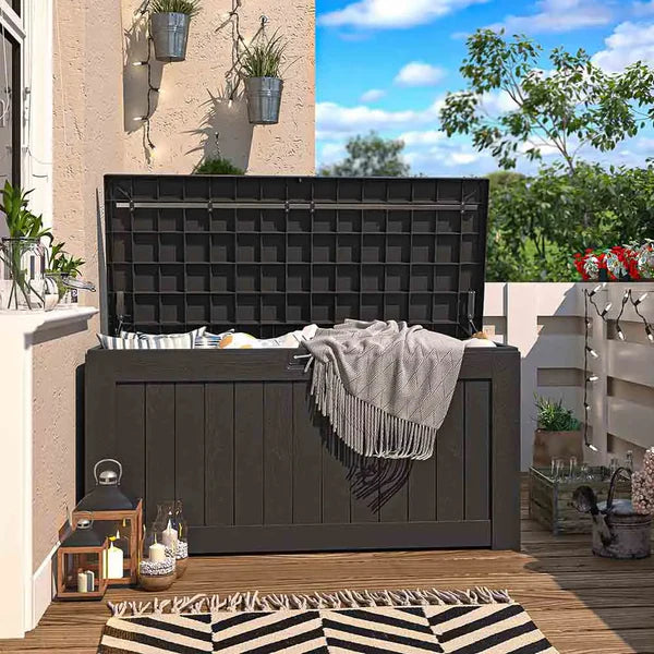 120 Gallon Deck Box in patio
color:black|Size:120