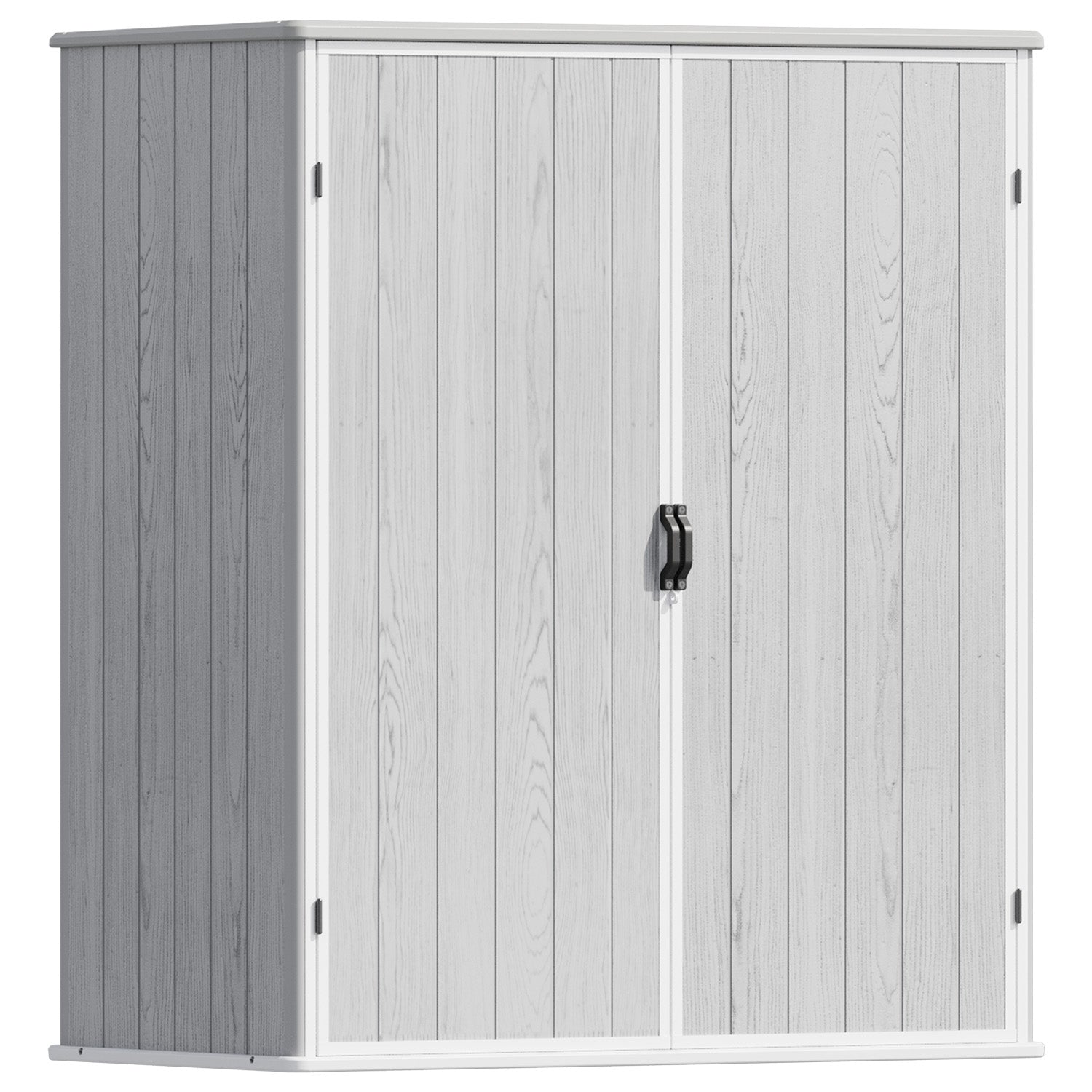 Patiowell 5' x 3' Plastic Outdoor Storage Shed with Lockable Door, for Patio Furniture, Pool Accessories and Tools