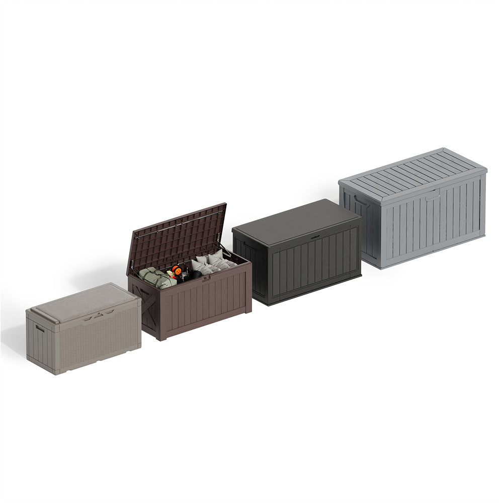 deck box in various sizes