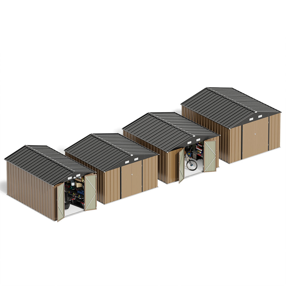 Patiowell Metal Shed Pro With an Optional Floor Base Series