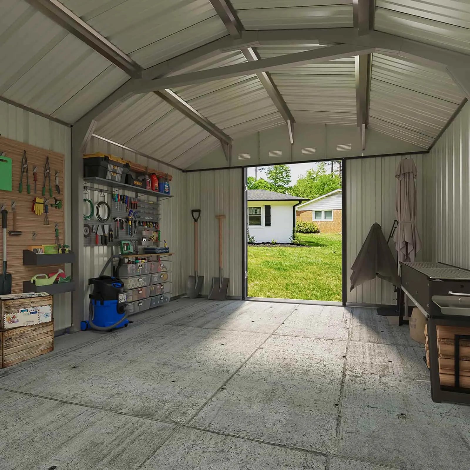 10x12 Metal Shed With Arched Roof | Patiowell