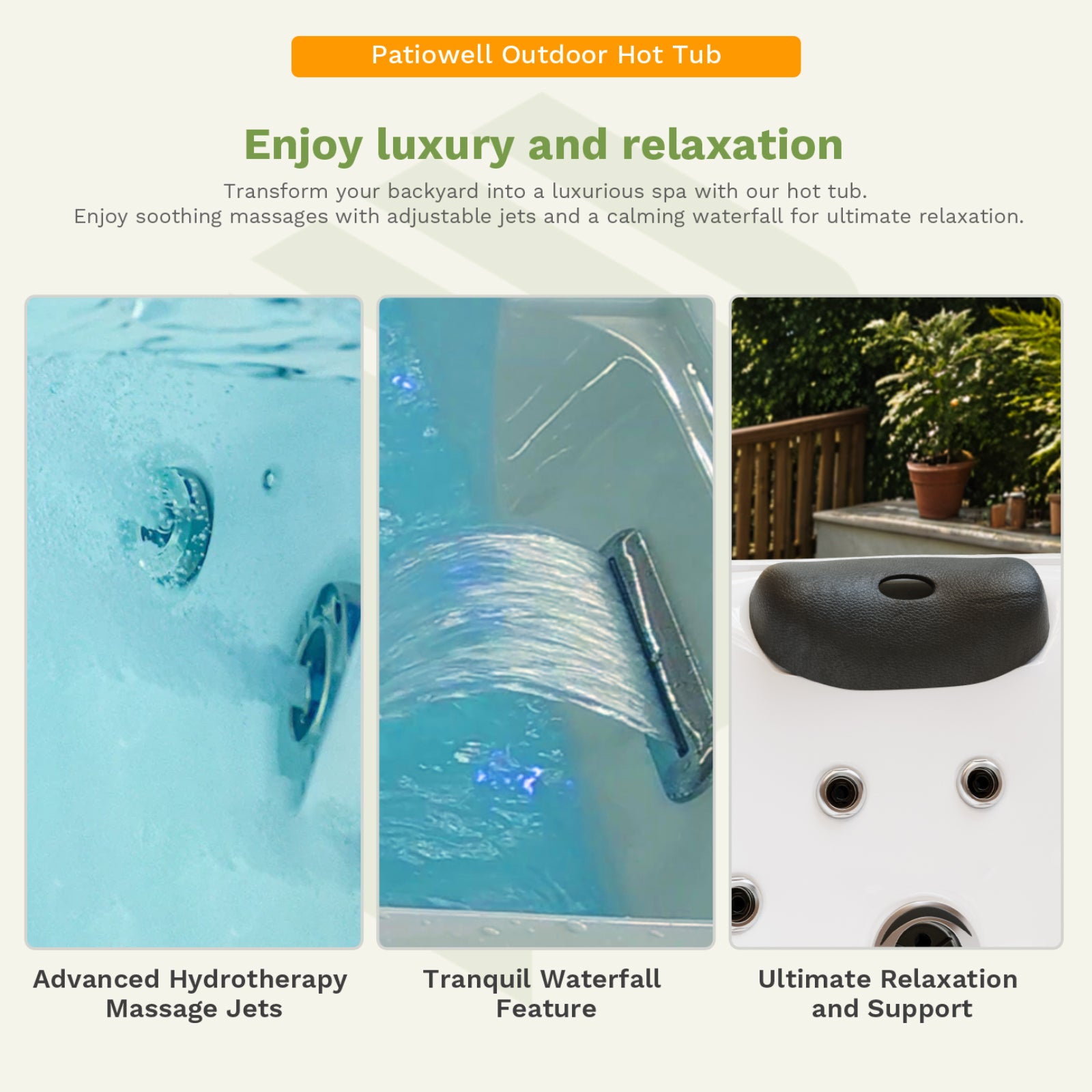 Pre-order | 2 Person Outdoor Hot Tub with Massage Jets