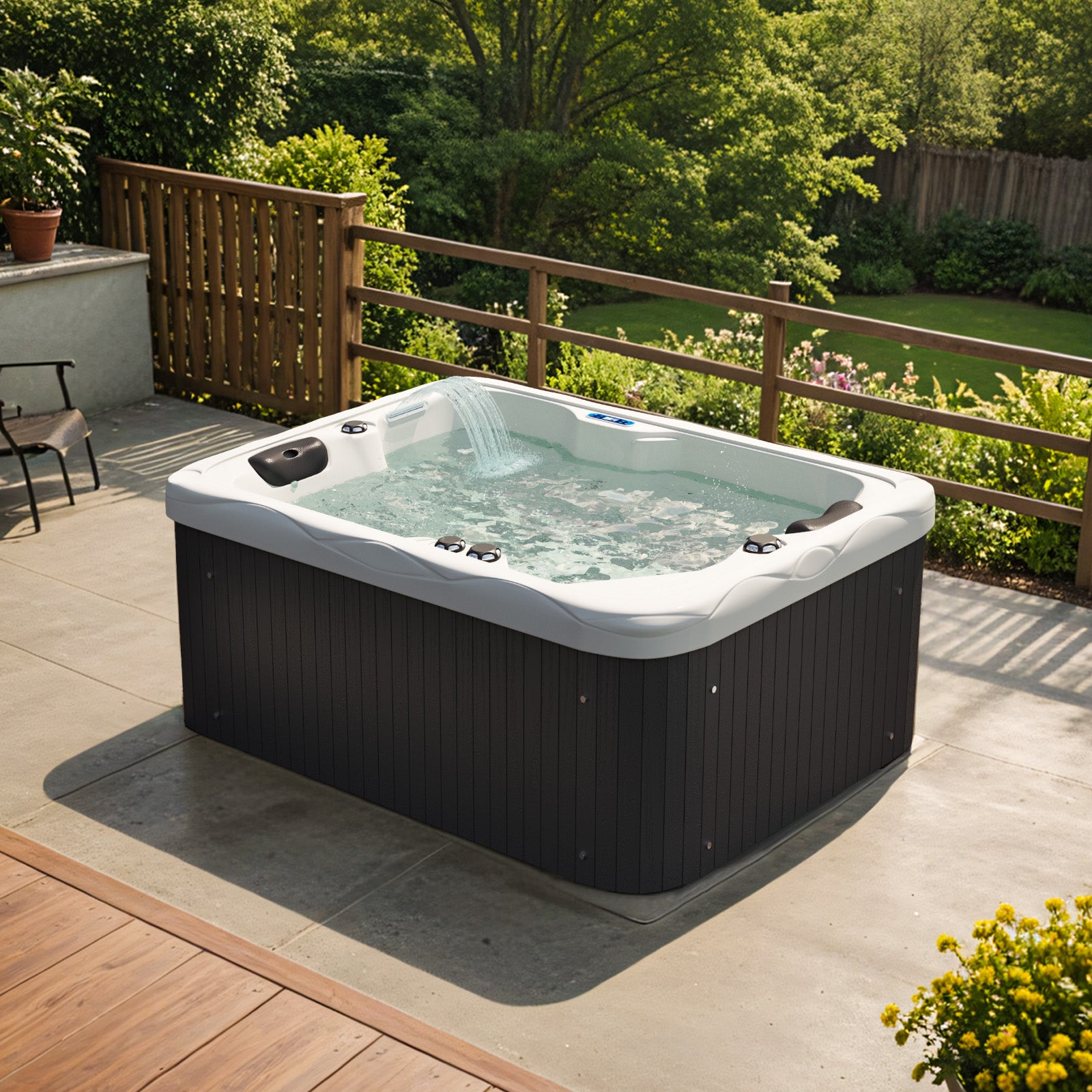 Pre-order | 2 Person Outdoor Hot Tub with Massage Jets