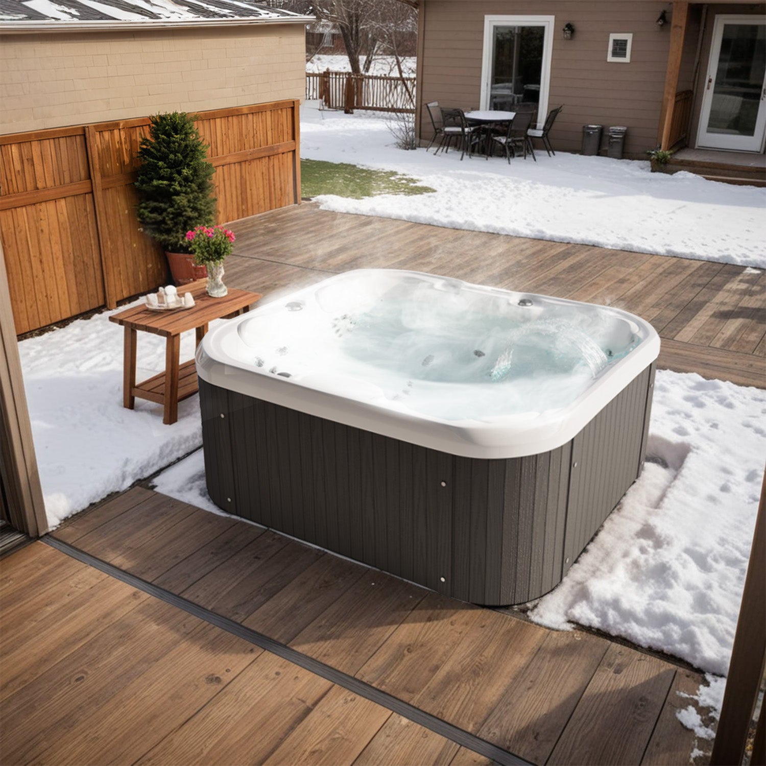 Pre-Order | 4-Person Outdoor Hot Tub for Familiy Spa