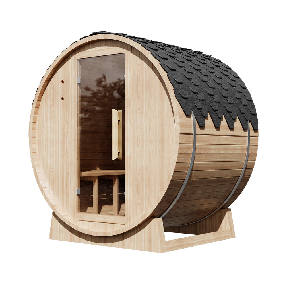 2-4 Person Outdoor Barrel Sauna