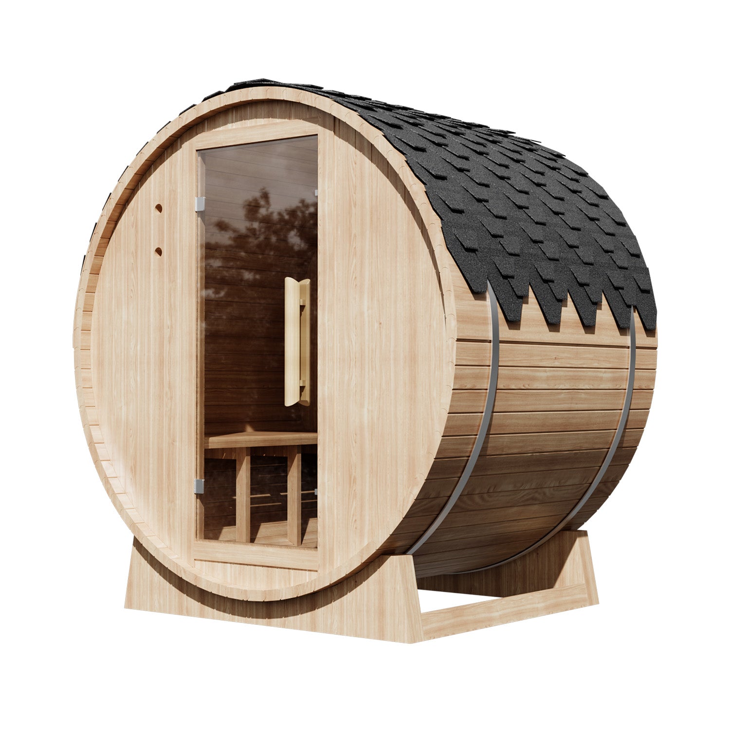 Patiowell 2-4 Person Outdoor Barrel Sauna