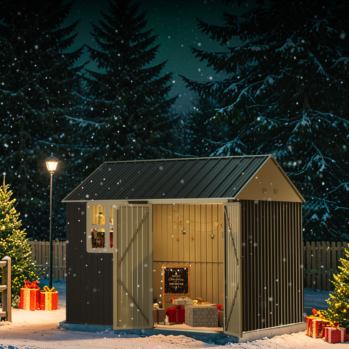 Patiowell 10x8 Shed with Windows - Garden Storage Solution