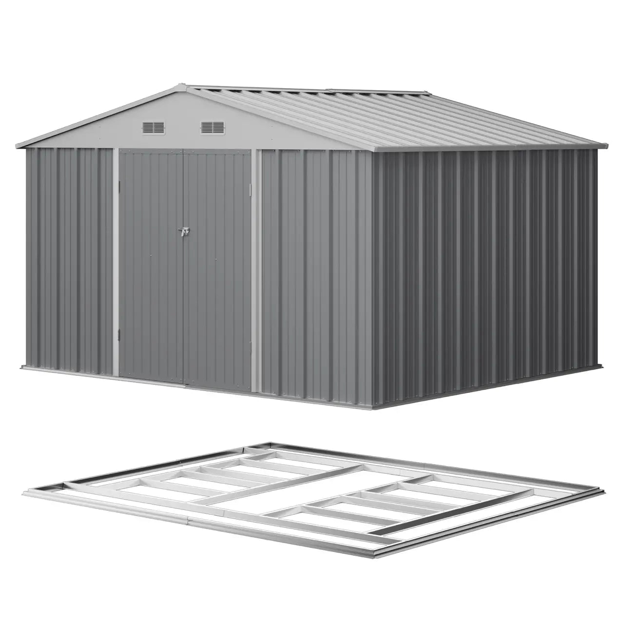 color:cool gray|Size:10x8 With Floor Base