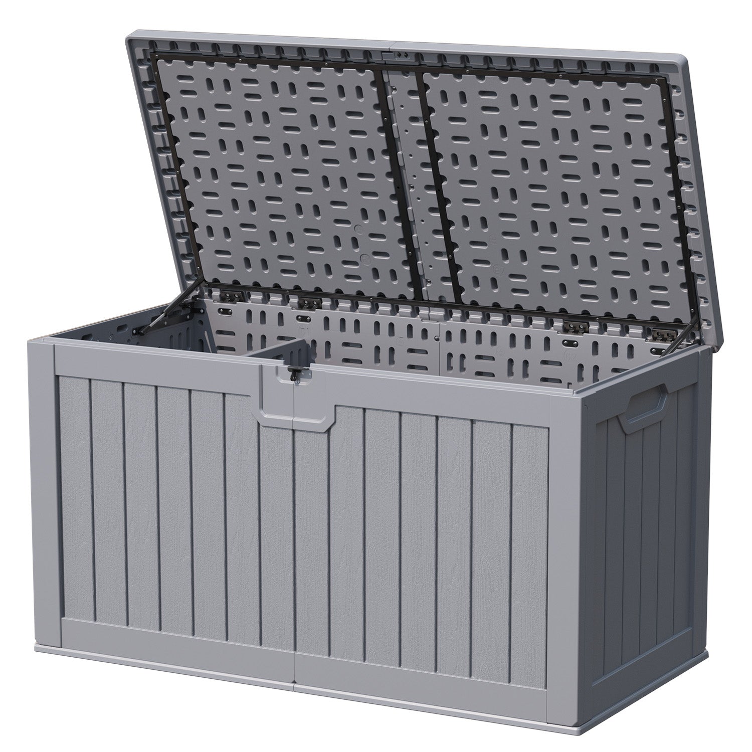 Patiowell 230 Gallon Deck Box-Open
color:Gray