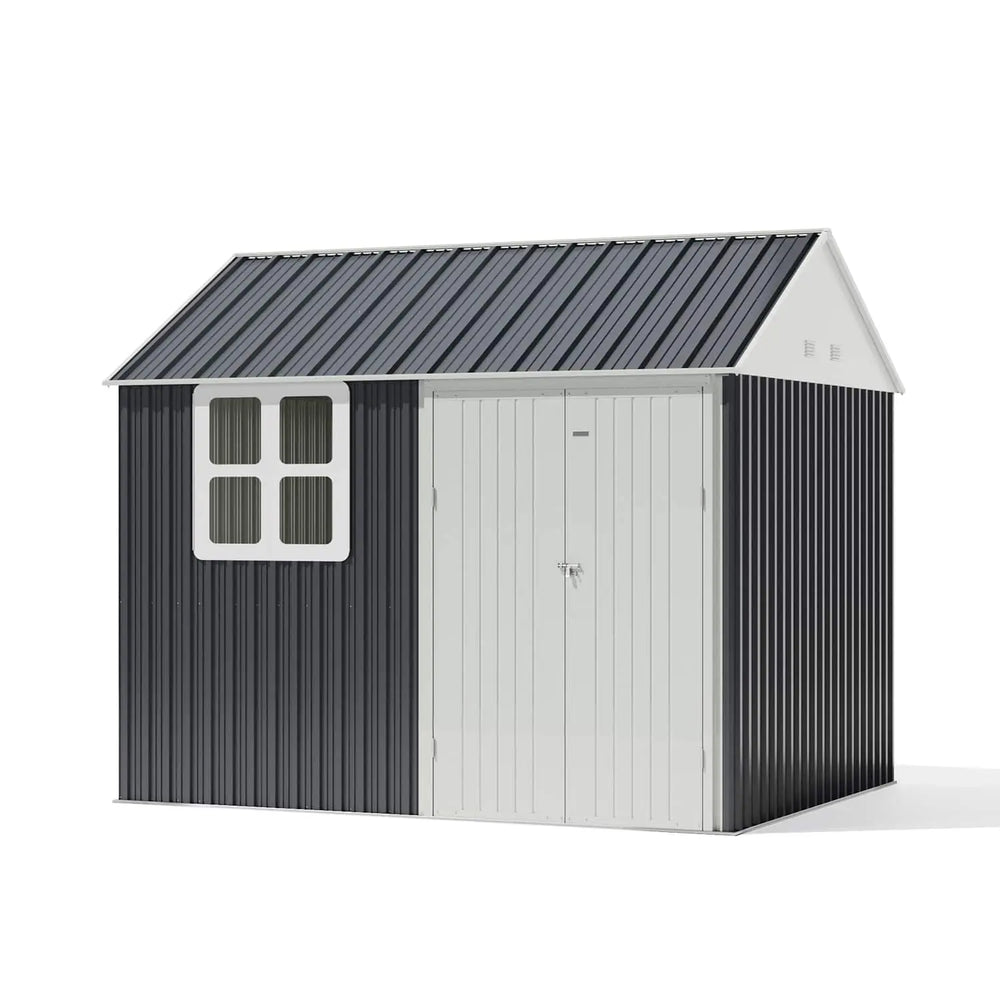 10x8 Metal Shed with Windows