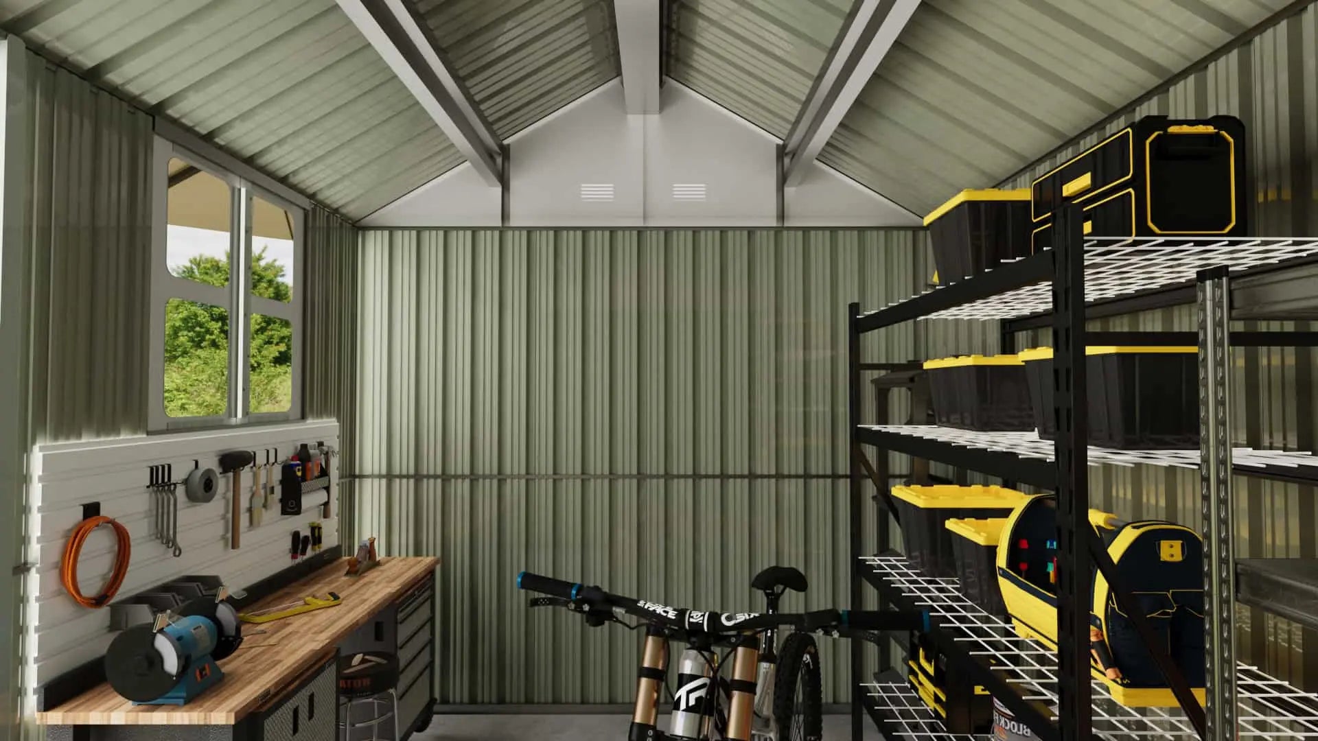 interior-of-8x10-metal-storage-shed-with-windows