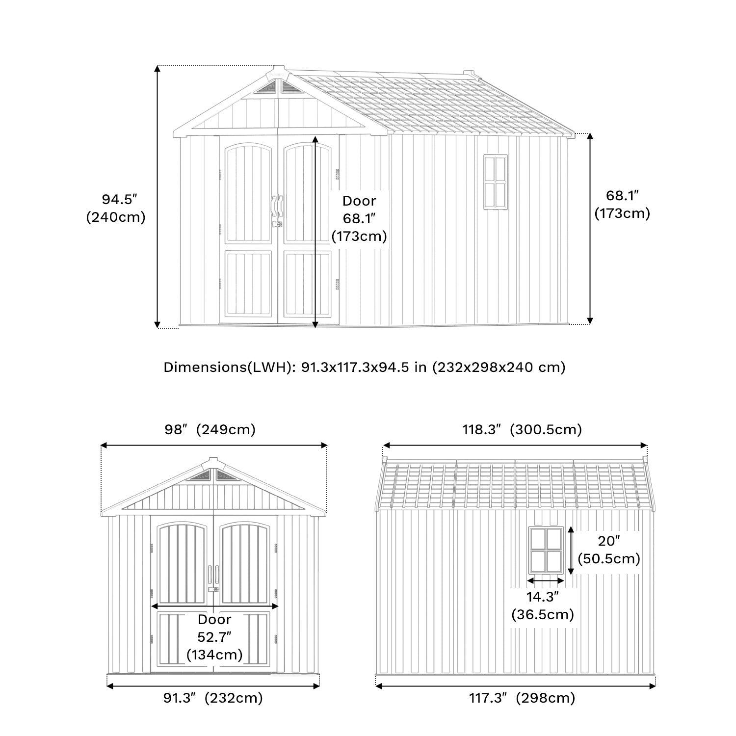 patiowell-8x10-plastic-shed-dimensions
color:gray white,Brown|Size:8x10