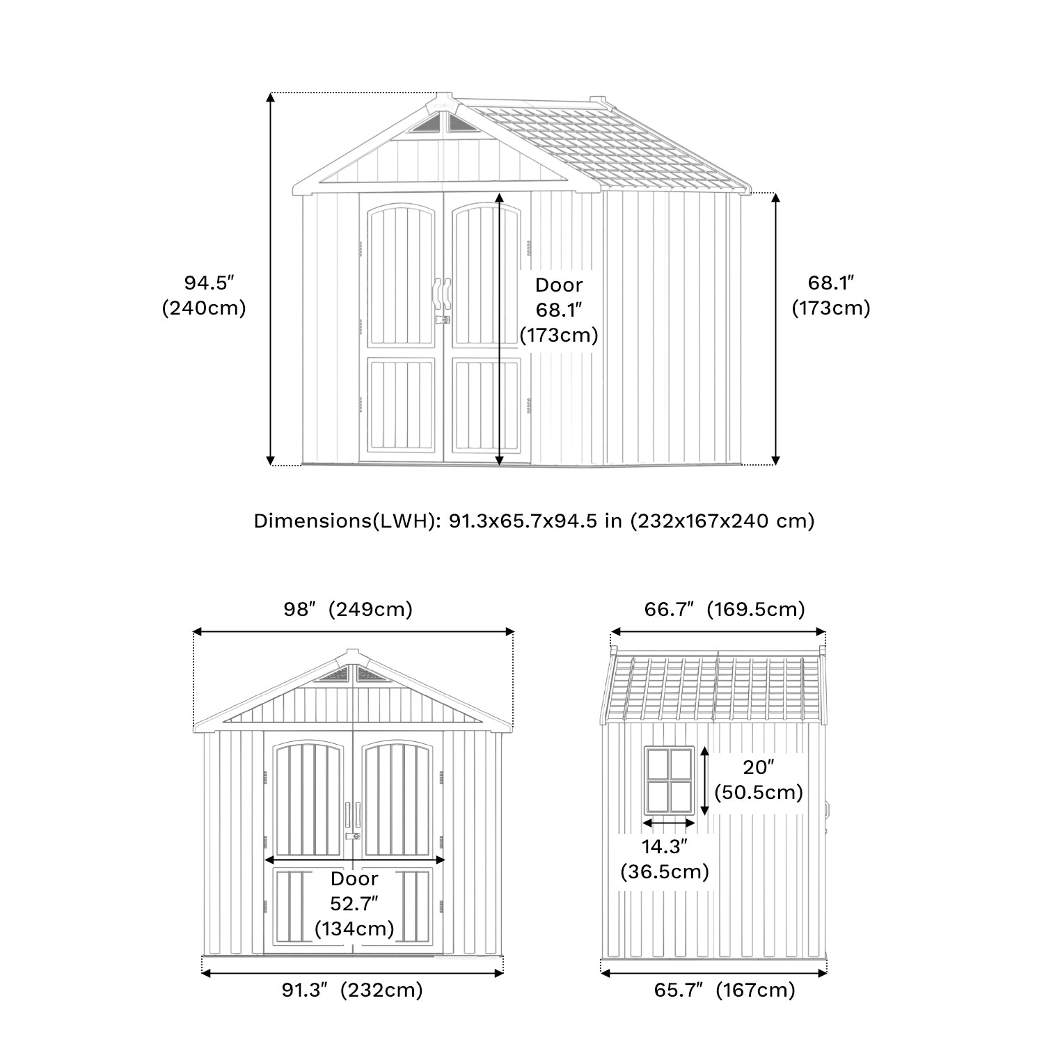 patiowell-8x6-plastic-shed-dimensions
color:gray white,Brown|Size:8x6