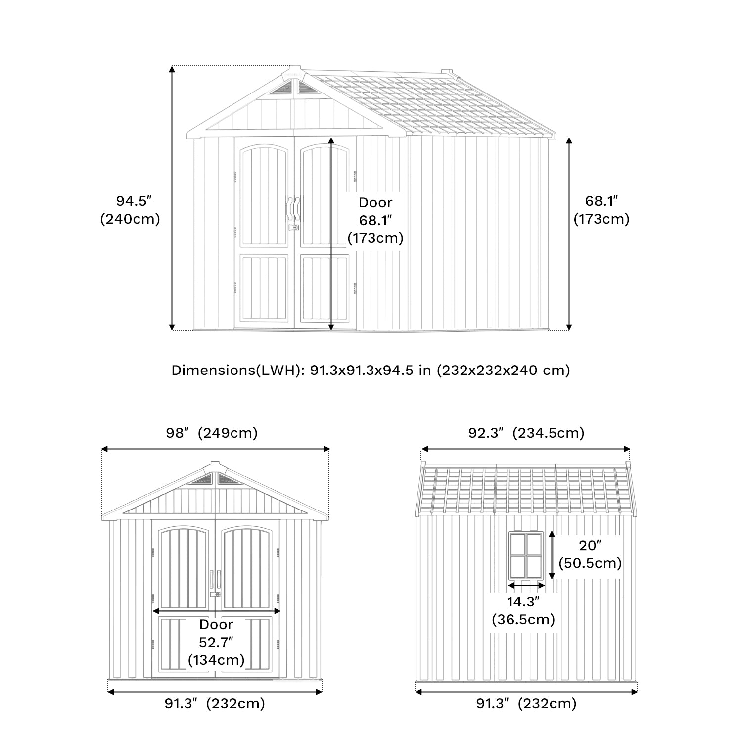 patiowell-8x8-plastic-shed-dimensions
color:gray white,Brown|Size:8x8