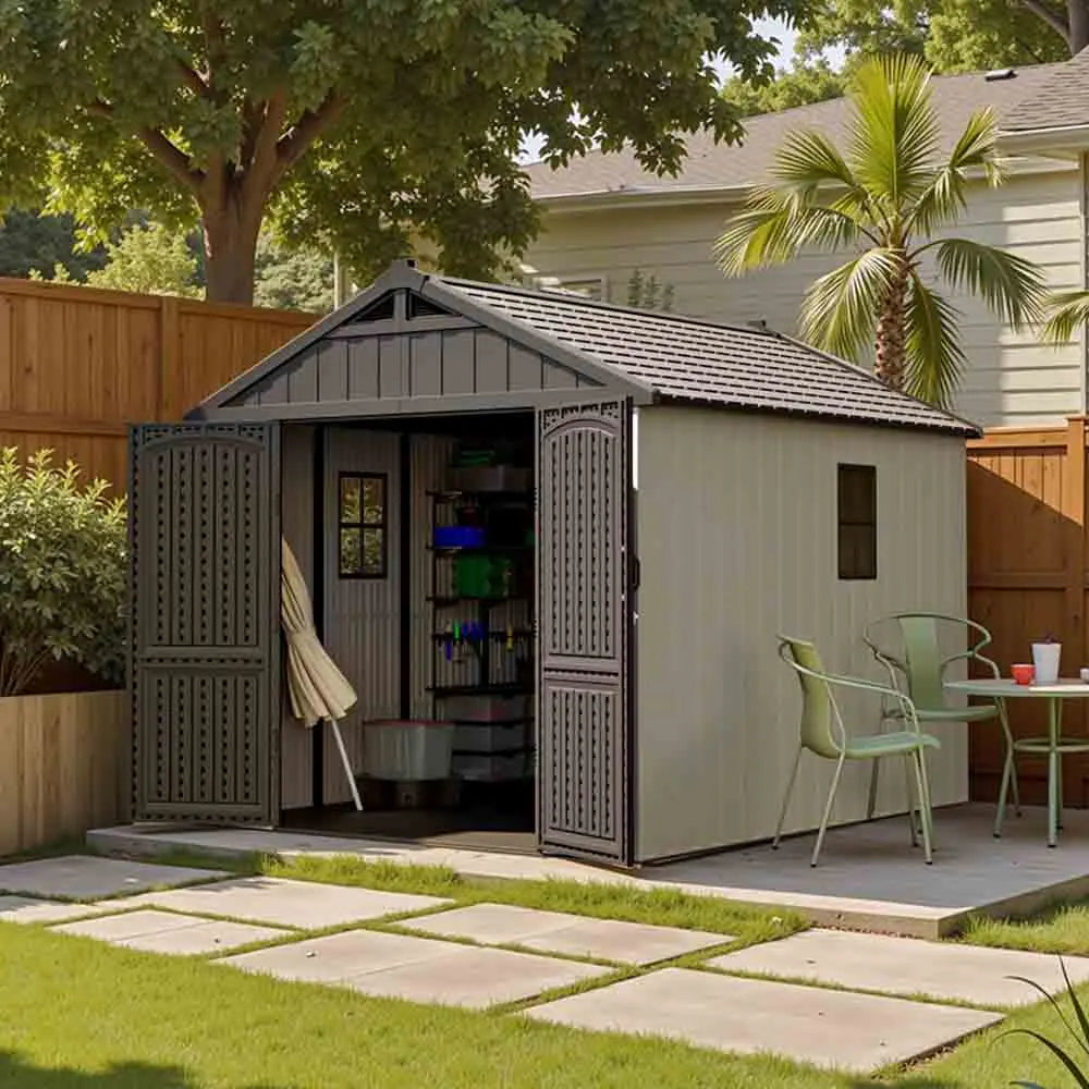 Patiowell Kick-it 8x10 Plastic Shed Pro