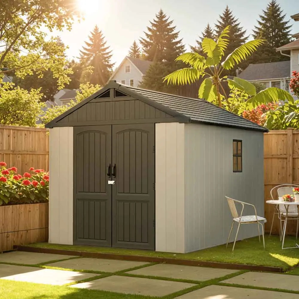 Patiowell Kick-it 8x8 Plastic Shed Pro